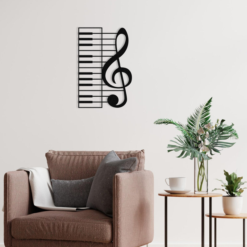 Elegant Decorative Metal Wall Accessory, Black Finish, 18.5 x 27.6 inches | 100% Metal Construction, Thickness: 0.05 inches | Ideal for Home Decor, Modern Aesthetics, and Stylish Wall Displays