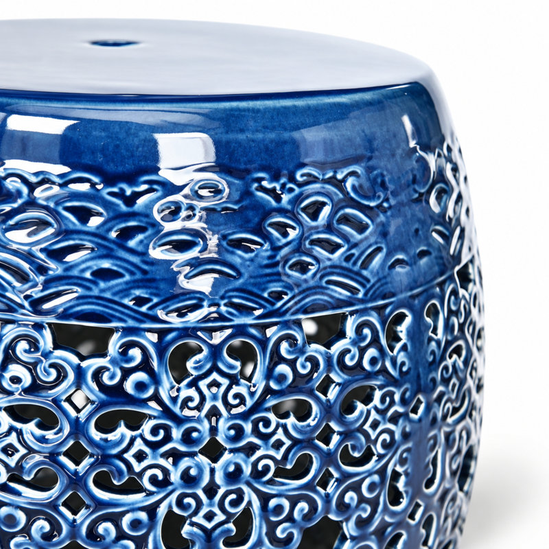 Tabouret de jardin Clark, Bleu