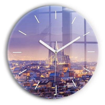 Glass Wall Clock