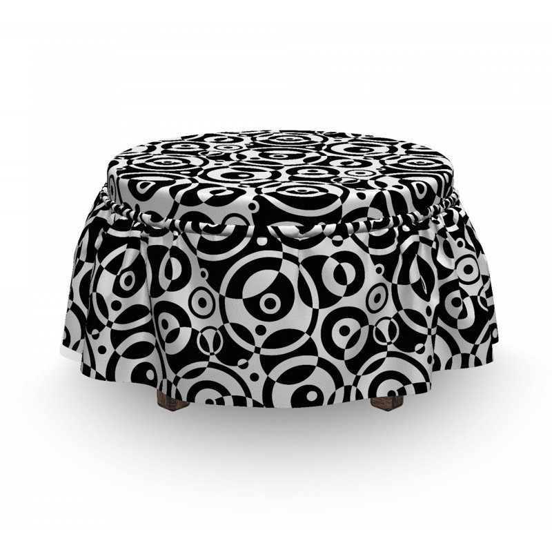 Housse pour repose-pieds Circle and Dots