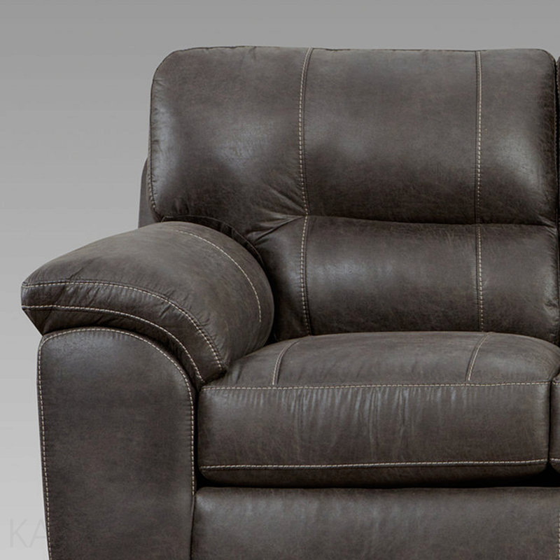 Canapé modulaire en tissu avec accoudoirs à plateau-coussin Tirana