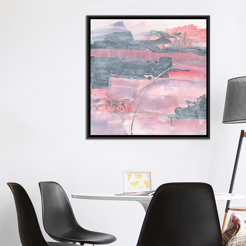 «Whitewashed Blush II» par Chris Paschke, reproduction sur toile tendue sur châssis, H 26 po x l 26 po x P 1,5 po