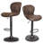 Pascale Swivel Upholstered Adjustable Height Counter Stool