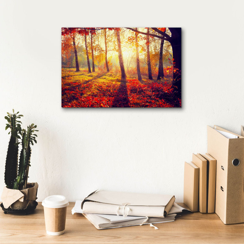 «Golden Af après-midi», art mural sur toile, H 12 po x l 18 po x P 0,75 po