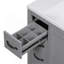 Meuble-lavabo 36 po sans lavabo, base d'armoire seulement, six tiroirs, diviseur de tiroir multifonctionnel, tablette réglable, gris-123984227