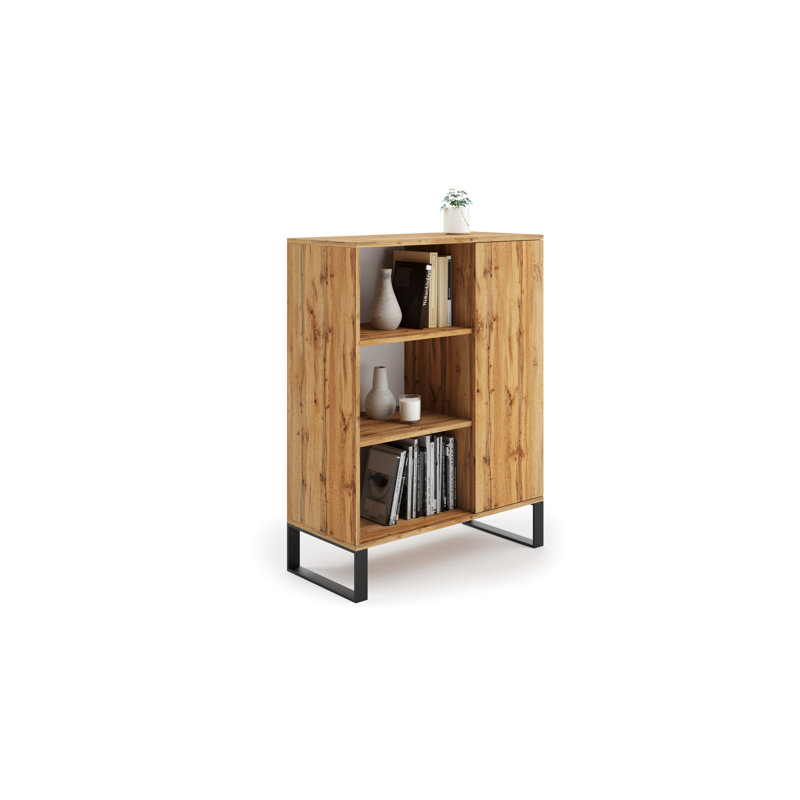Hottenrott 1 - Door Rectangle Accent Cabinet, Gold Craft Oak