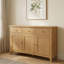 Censu Oak 3 Door Sideboard