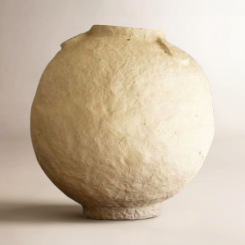 Urne décorative en papier mâché Kalalou