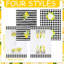 4 essuie-tout tournesol fleur de printemps été fleur de mer plage citron essuie-mains à séchage rapide décor pour la cuisson (doré, citron)