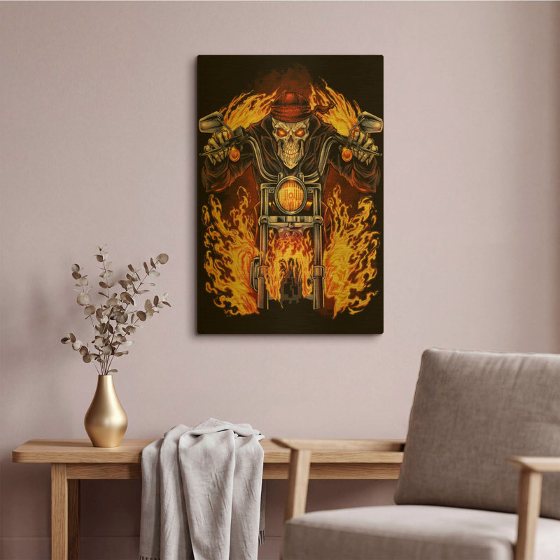 « Harley Design Art » de Flyland Designs, décoration murale en métal doré, 40,6 cm x 61 cm, 16 po x 24 po