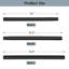 Black 1'' Diameter Curtain Rods With End Cap Heavy Duty-1536206895