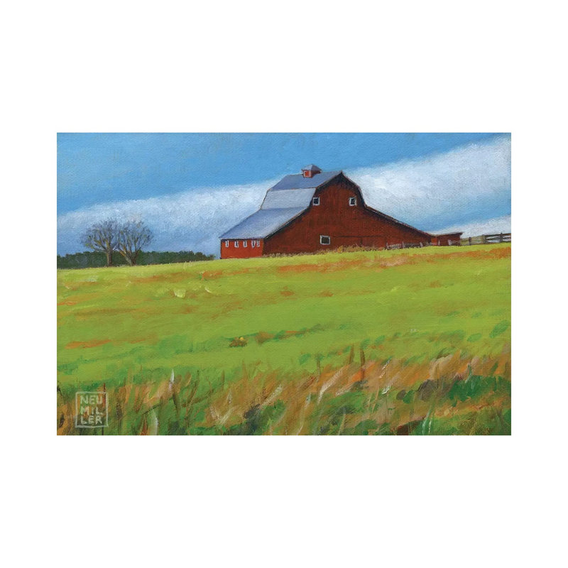 Whidbey Barn II by Stacey Neumiller - Wrapped Canvas Gallery-Wrapped Canvas Giclée, 20.32 cm H x 30.48 cm W