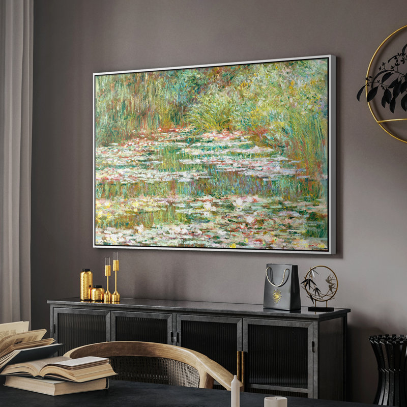 Paysage rétro - CCXLI, H 27 po x l 41 po x P 2 po, Toile encadrée flottée blanche