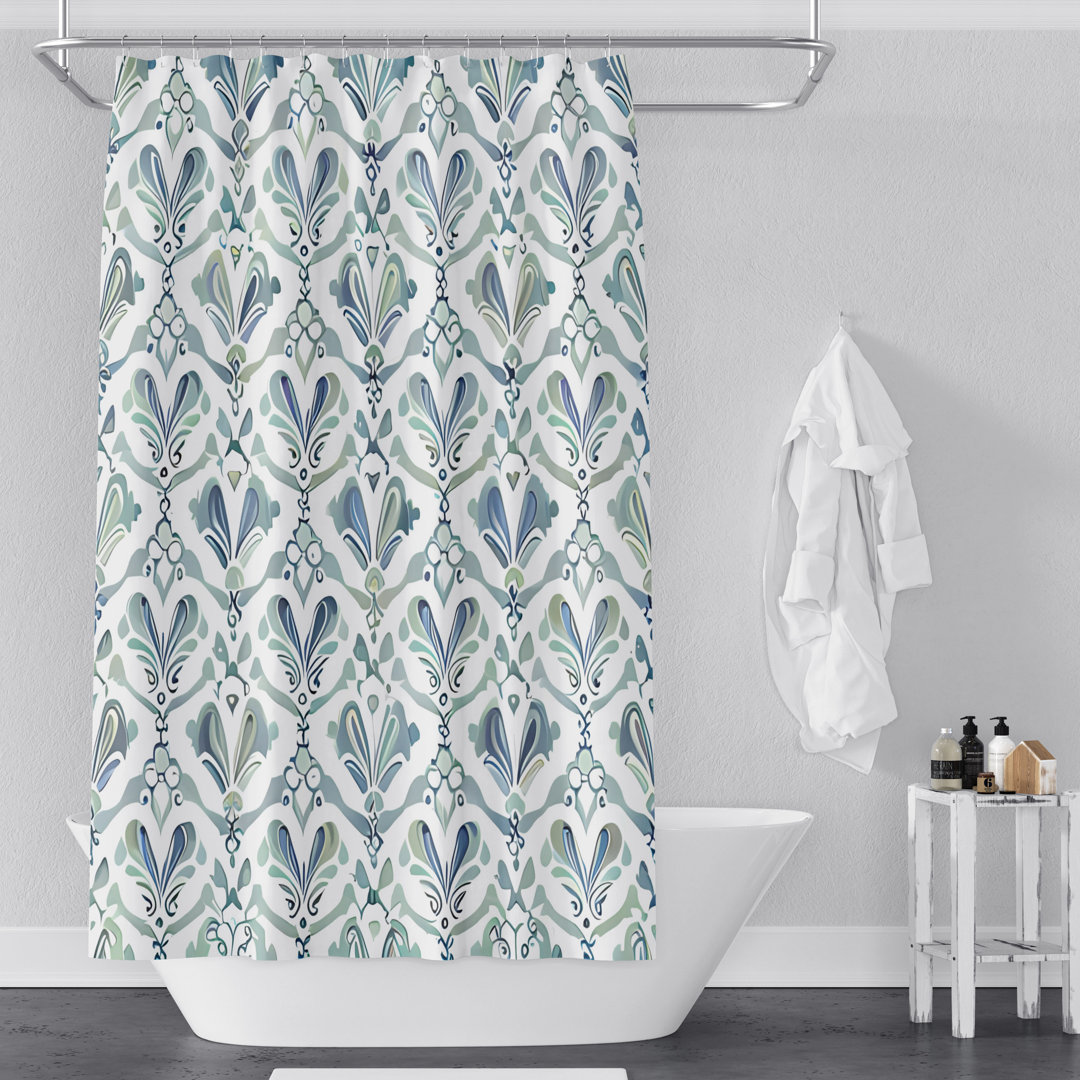 Cyrillus Floral Shower Curtain East Urban Home 