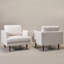 Ensemble de 2 fauteuils pivotants rembourrés Miller-1676801466