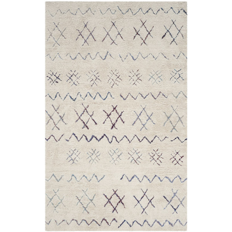 Powell Hand Tufted Performance Abstract Rug, Rectangle 6' x 9'