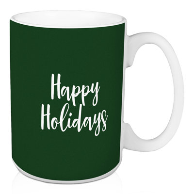 Grande tasse à café joyeuse fêtes Hansel