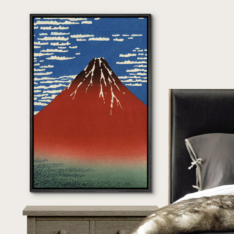 «Ukiyo-E Mount Fuji» par Hokusai, Œuvre d'art japonaise de style asiatique de l'époque Edo, photos d'époque, estampe numérique sur toile, impression numérique
