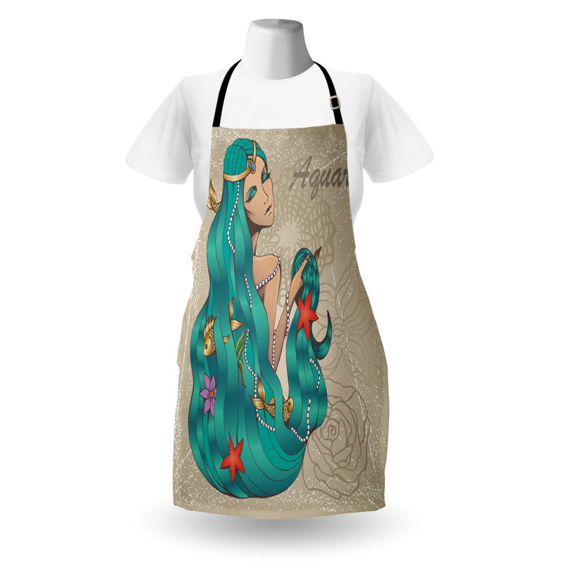 Multicolore, tablier East Urban Home Zodiac Aquarius