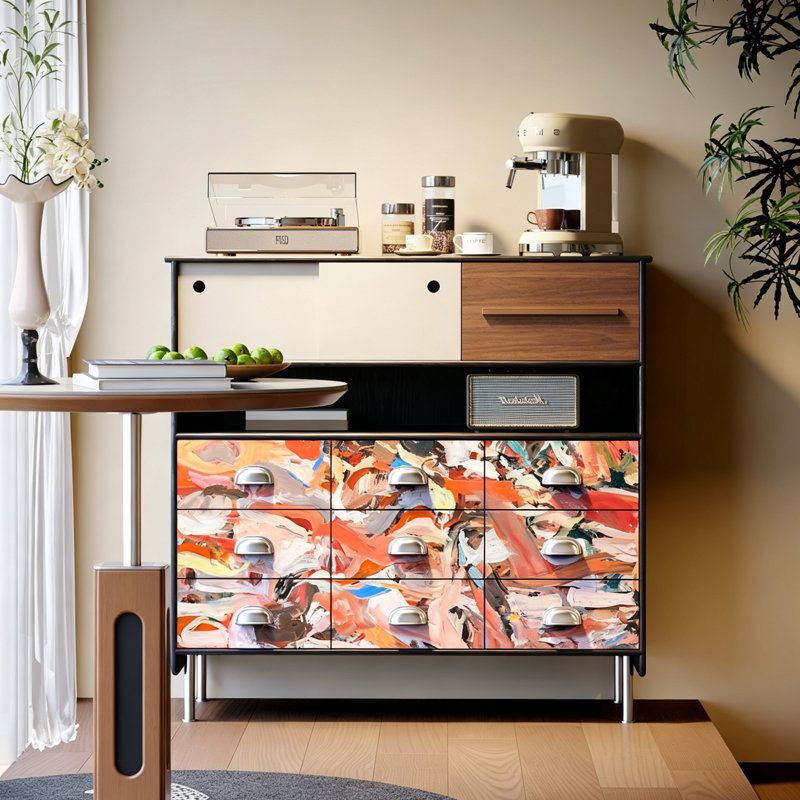 French Minimalist Style Accent Cabinet