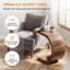 Ensemble de 2 tables de bout en forme de C, table d'appoint en bois pour canapé-lit, petit espace, brun rustique