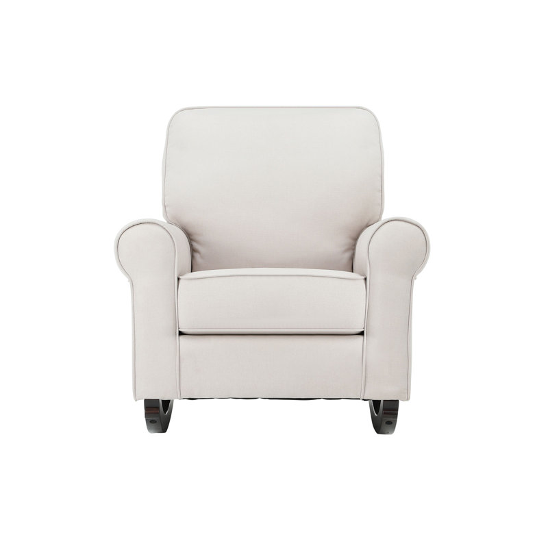 Chaise berçante en tissu