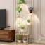 Support pour plante d'intérieur haut de 62 pouces avec lumières de culture à spectre complet, support décoratif en forme de S à 8 niveaux pour le salon