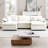Oversized Modular Cushioned Sofa With Conversible Ottoman-106554203-115842505