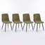 5 Piece Cream Marble Effect Dining Table & Chairs Set-1366530773