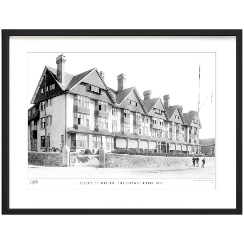 Jersey, St Helier, The Grand Hotel 1893 by Francis Frith - Single Picture Frame Print, 28cm H x 36cm W x 2.3cm D