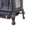 Metal cast iron wood-burning fireplace