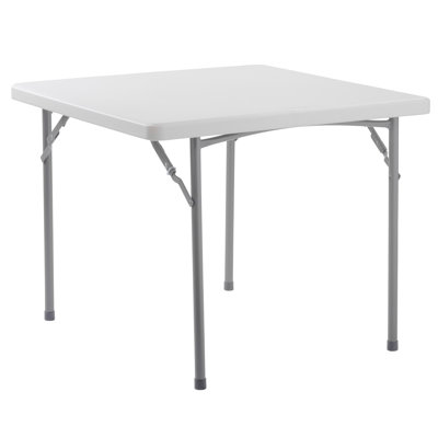 Table à cartes robuste NPS 36 x 36, gris moucheté