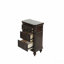 Table de chevet 1Pc, placage de cerisier, 2 tiroirs, poignée suspendue, table de chevet