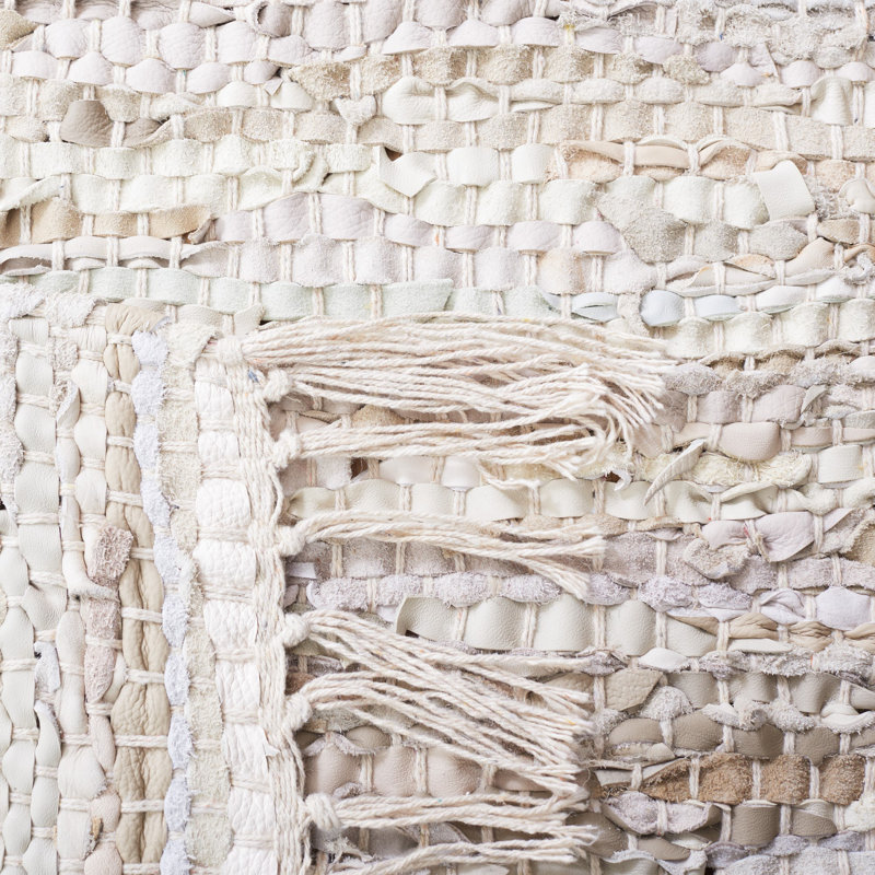 Whitley Handmade Flatweave Beige Area Rug, Rectangle 8' x 10'