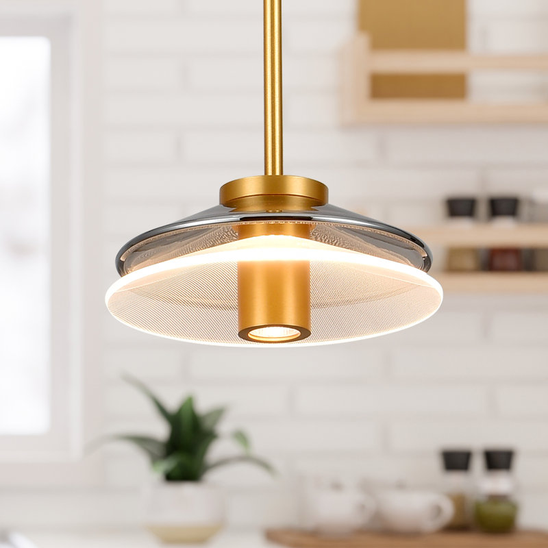 Verona 80.25" Gold Glass LED Pendant Light