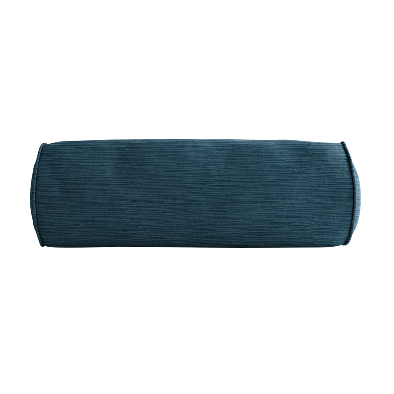 Housse et insert de coussin en velours, 6 po x 20 po, Bleu marine