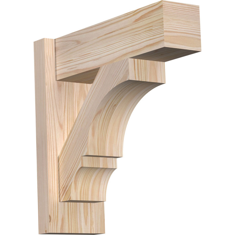 Bloc balboa rustique en bois rustique, P 16 po x H 16 po, Sapin Douglas de 5 1/2 po (lisse)