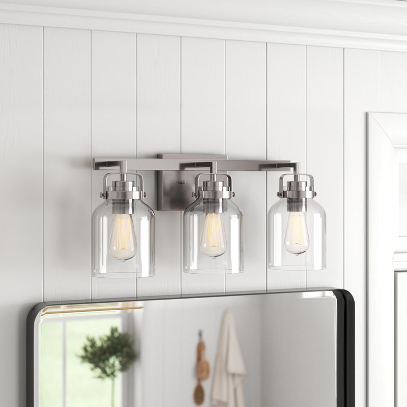 Barreras 3 - Light Vanity Light, Brushed Polished Nickel