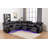 Ronae 100" W Upholstered Reclining Sectional -1840269123