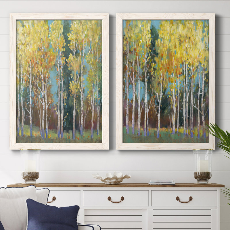 Toile encadrée de qualité supérieure Aspen Grove I - prête à être accrochée, H 20 po x l 34 po x P 1,5 po