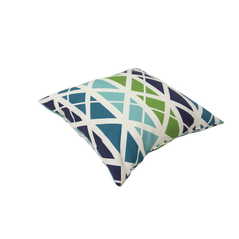 BozantoInc Geometric Indoor/Outdoor Reversible Throw Pillow