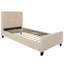 Lit plateforme capitonné Tribeca avec matelas à ressorts ensachés 10 pouces-251429234-251429237