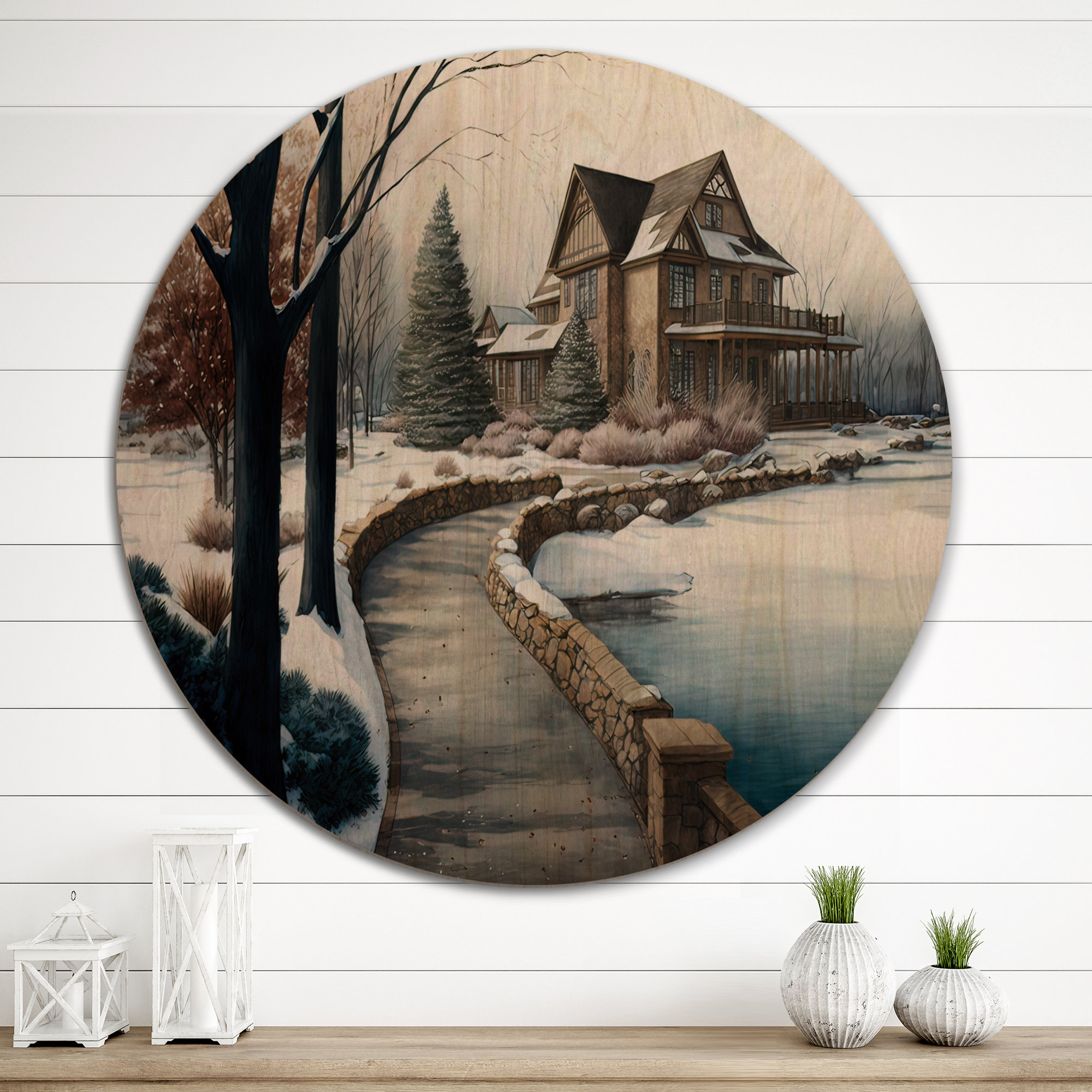 Loon Peak® Path To Beach House V - Beach / Country Wood Wall Art Décor ...