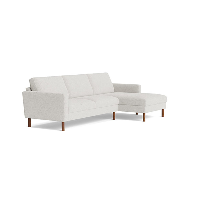 Laguna Sectional, Performance Weave - Zinc, Left Hand Facing