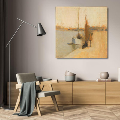 «Fishing Boat» par Frank Edwin Scott - Art mural sur toile tendue avec châssis