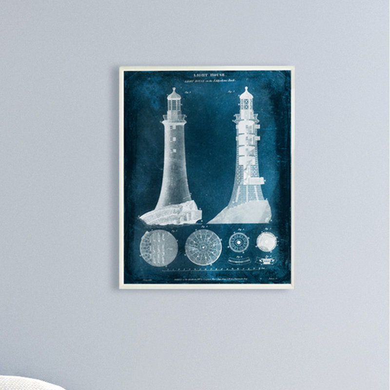 Plaque murale eddystone rock blue