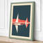 Streamlined Aircraft Mid-Century - Wrapped Canvas-728956269-728956265