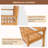 Loremarie Solid Wood Acacia Outdoor Bench