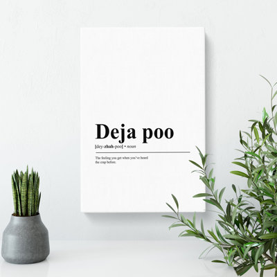 Deja Poo - Wrapped Canvas