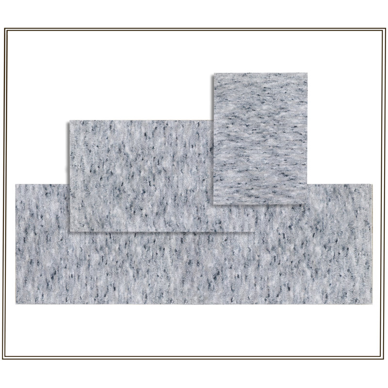 Ensemble de tapis de bain en microfibre de luxe 3 pièces, envers en caoutchouc antidérapant, ultra-absorbant, séchage rapide, tapis de salle de bain en peluche lavables à la machine pour baignoire, lavabo, meuble-lavabo et douche, gris